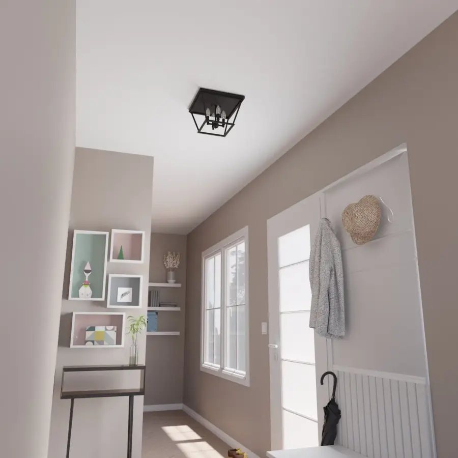 Laurel Ridge Four Light Flush Mount in Alturas Gold - Image 3