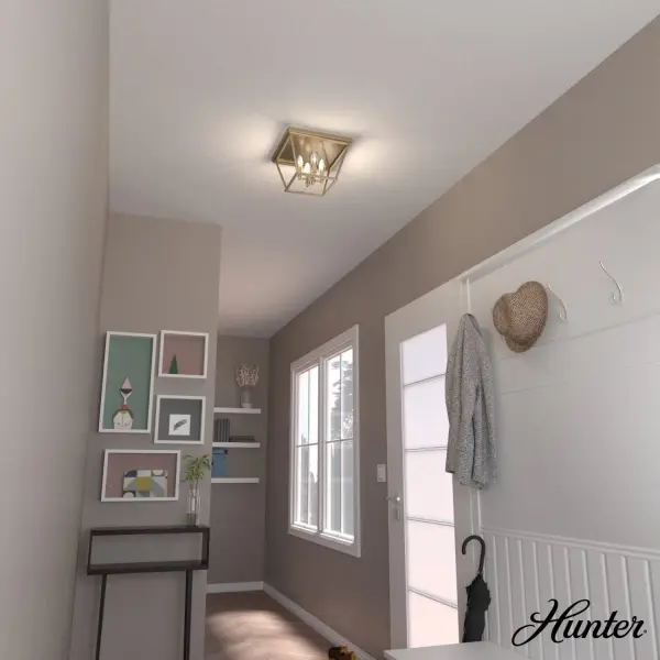 Laurel Ridge Four Light Flush Mount in Alturas Gold - Image 4