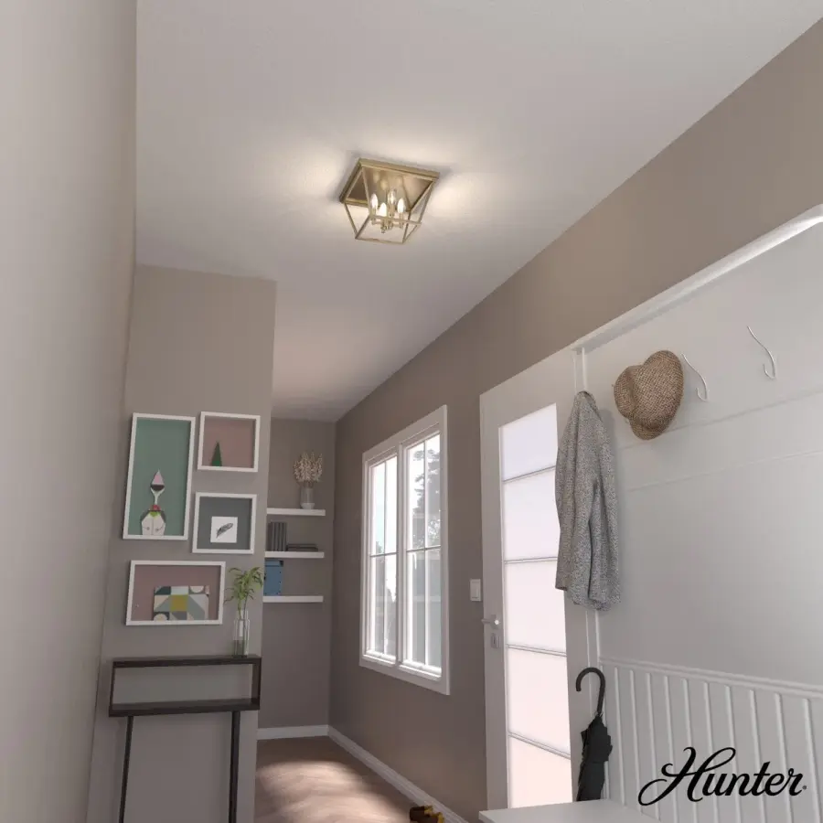 Laurel Ridge Four Light Flush Mount in Alturas Gold - Image 4