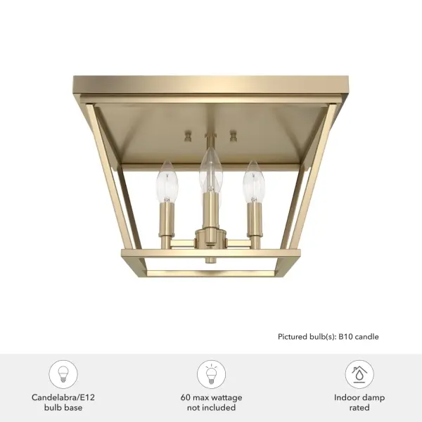 Laurel Ridge Four Light Flush Mount in Alturas Gold - Image 6