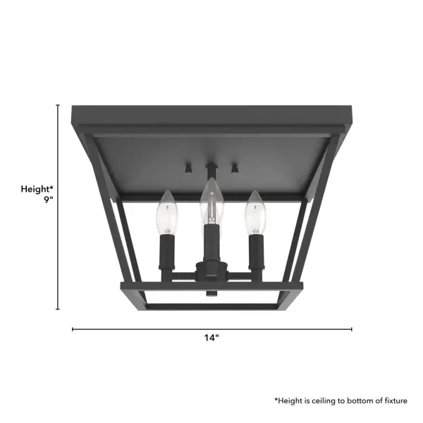 Laurel Ridge Four Light Flush Mount in Alturas Gold - Image 7