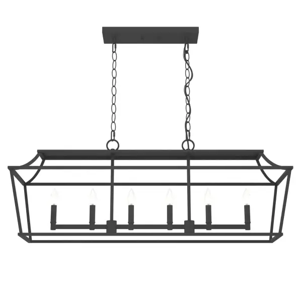 Laurel Ridge 6-Light Linear Chandelier in Brushed Nickel - Image 17