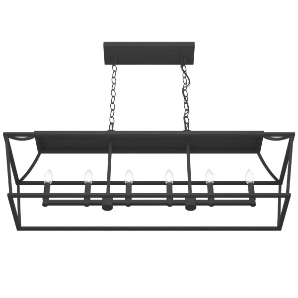 Laurel Ridge 6-Light Linear Chandelier in Brushed Nickel - Image 20