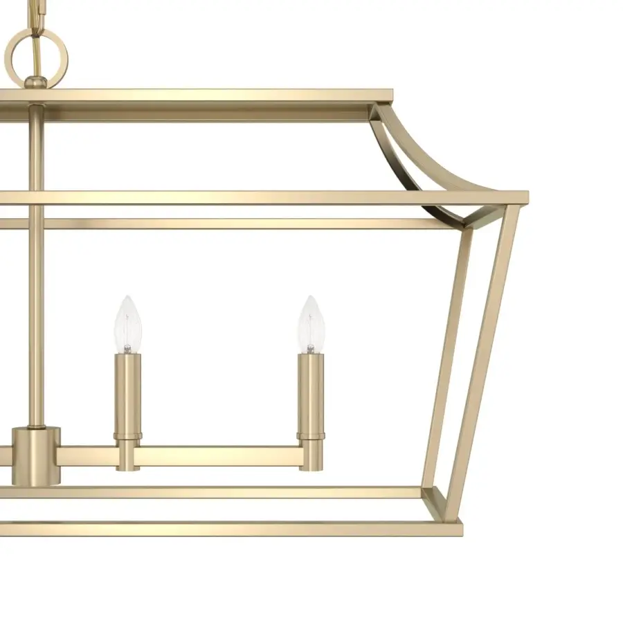 Laurel Ridge 6-Light Linear Chandelier in Brushed Nickel - Image 26