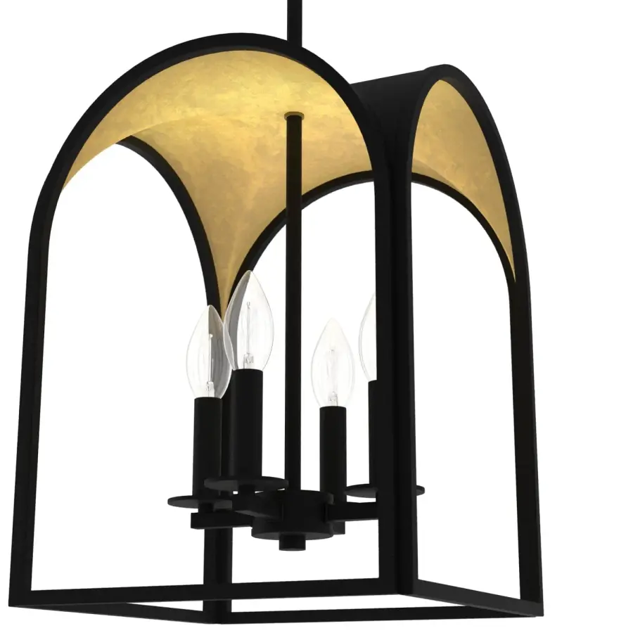 Dukestown Four Light Pendant in Natural Black Iron - Image 11