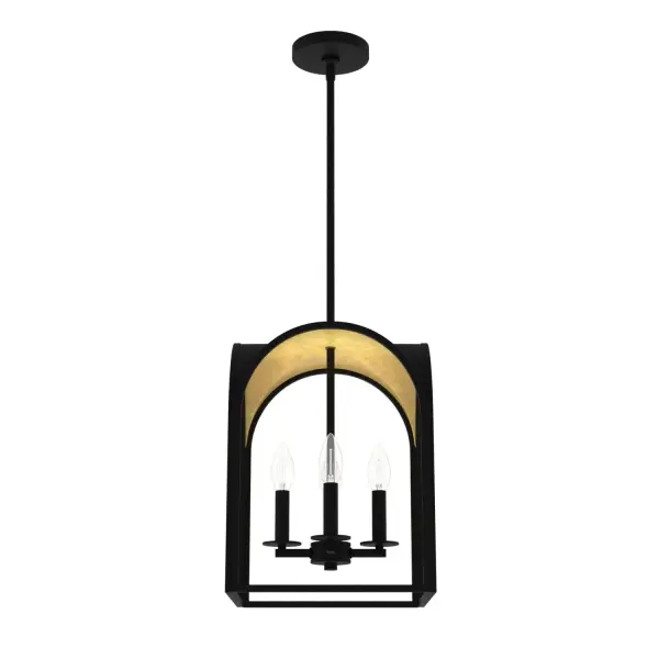 Dukestown Four Light Pendant in Natural Black Iron - Image 7