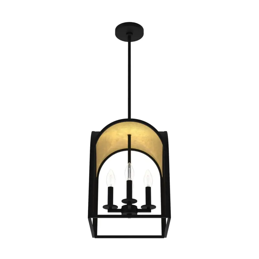 Dukestown Four Light Pendant in Natural Black Iron - Image 8
