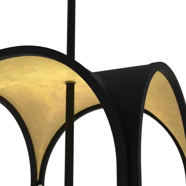 Dukestown Four Light Pendant in Natural Black Iron - Image 10