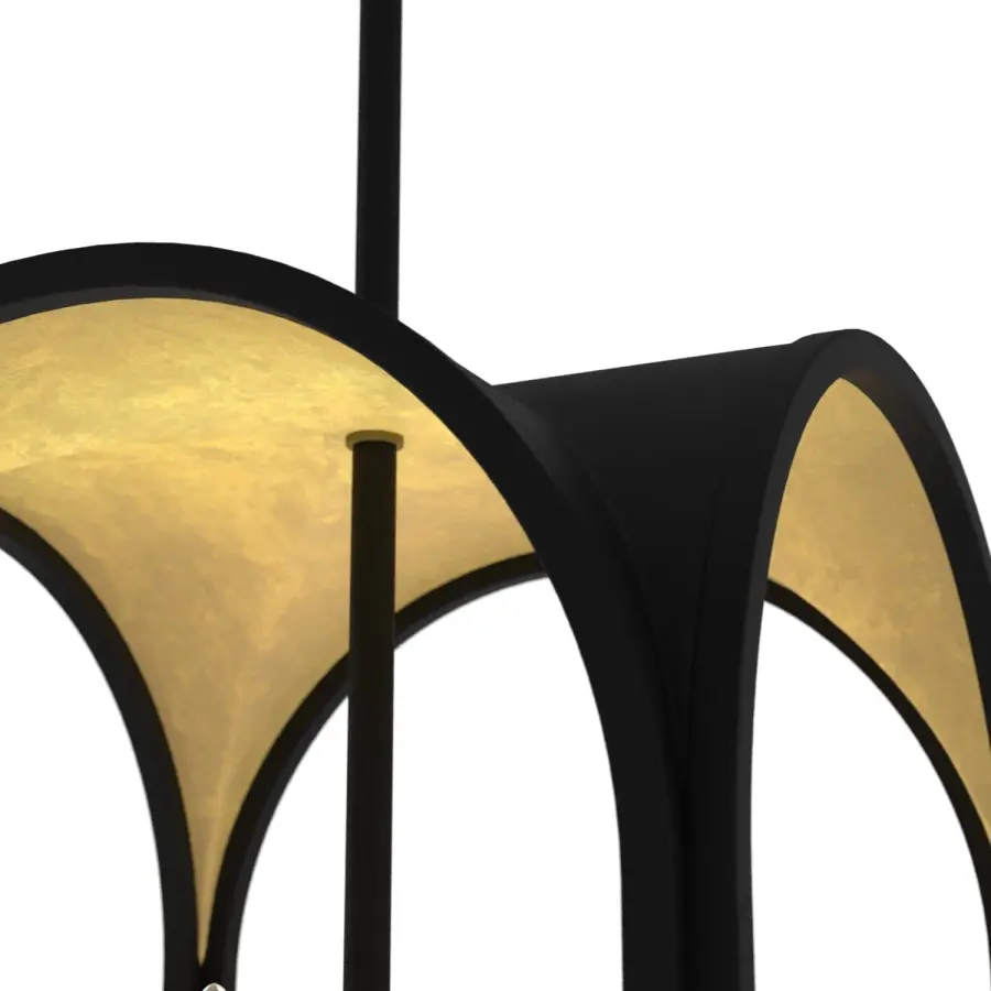 Dukestown Four Light Pendant in Natural Black Iron - Image 10