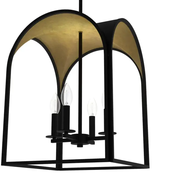 Dukestown Four Light Pendant in Natural Black Iron - Image 11