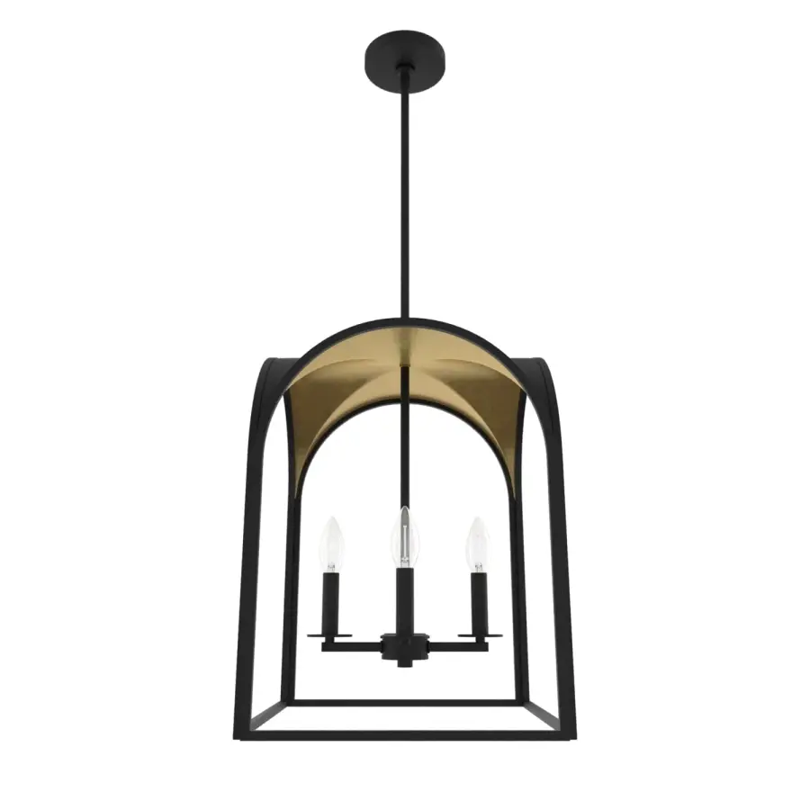 Dukestown Four Light Pendant in Natural Black Iron - Image 7