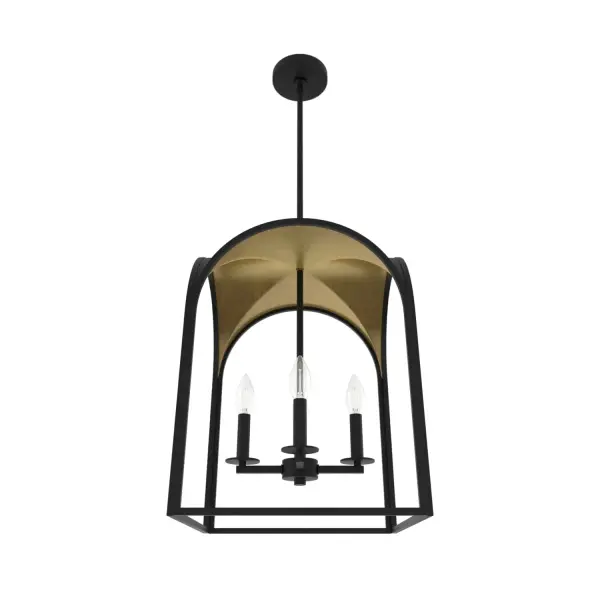 Dukestown Four Light Pendant in Natural Black Iron - Image 8