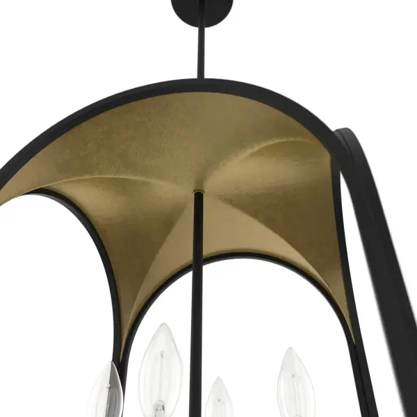 Dukestown Four Light Pendant in Natural Black Iron - Image 9