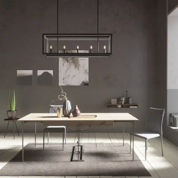 Squire Manor Five Light Linear Chandelier in Matte Black - Image 3