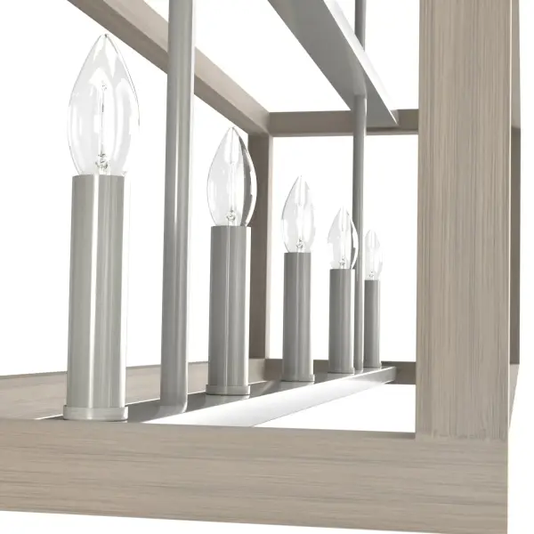 Squire Manor Five Light Linear Chandelier in Matte Black - Image 21
