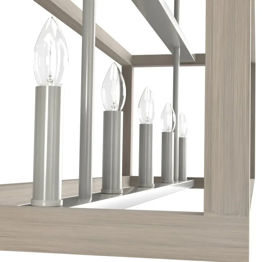 Squire Manor Five Light Linear Chandelier in Matte Black - Image 21