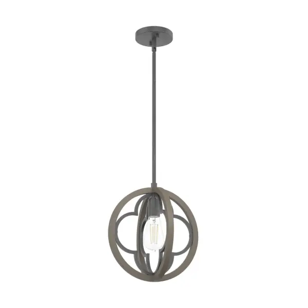 Victorian and European design influences come together for a breathtaking look. Featuring a beautiful quatrefoil design coupled with distressed finishes, the Gablecrest pendant light has a soft and authentic look perfect for French country style or farmhouse style spaces. For those who like all-in-one options, convert this pendant into a semi-flush mount light to meet your space's needs and keep a cohesive look. Rated for indoor use only Requires 1 E26 bulbs. Bulbs not included. MADE FOR INDOORS: For use in indoor spaces like kitchens, bedrooms, living rooms, dining rooms, and entryways. BULB RECOMMENDATION: Maximum 60 W per light bulb or equivalent LED bulb. Bulbs not included. PICTURED HERE: Match our image using ST64 Edison light bulbs. CUSTOMIZABLE HANGING OPTIONS: With the minimum required downrod, the hanging length is 13.5 inches. When using all of the included downrod, the maximum hanging length is 69.5 inches. WARRANTY: One-year limited warranty backed by the trusted experts at Hunter. - alternate view