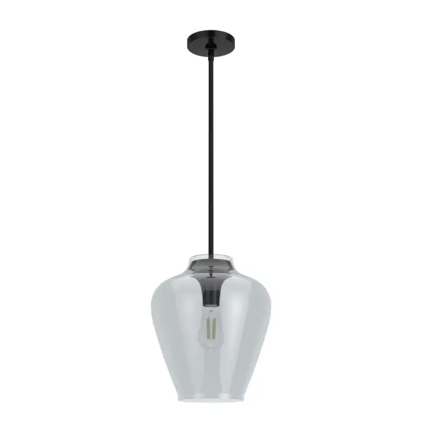 Vidria One Light Pendant in Matte Black - Image 7