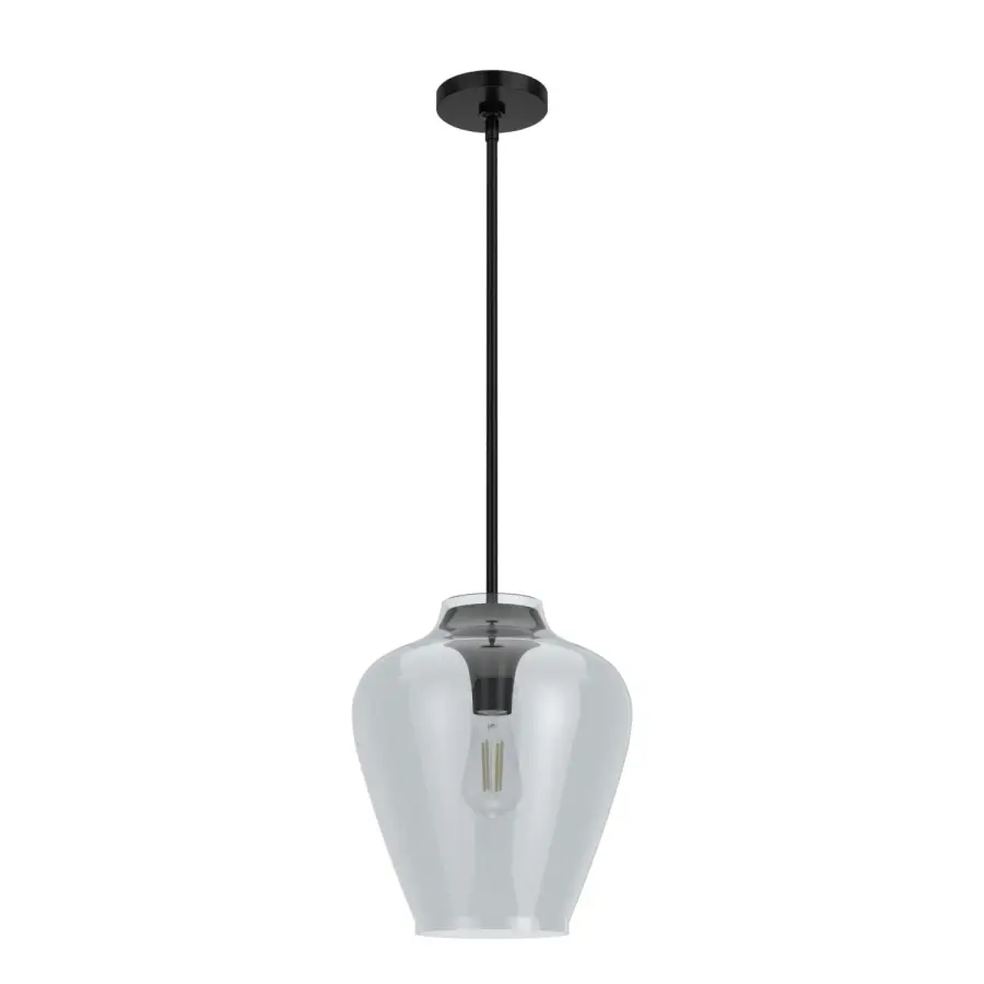 Vidria One Light Pendant in Matte Black - Image 7