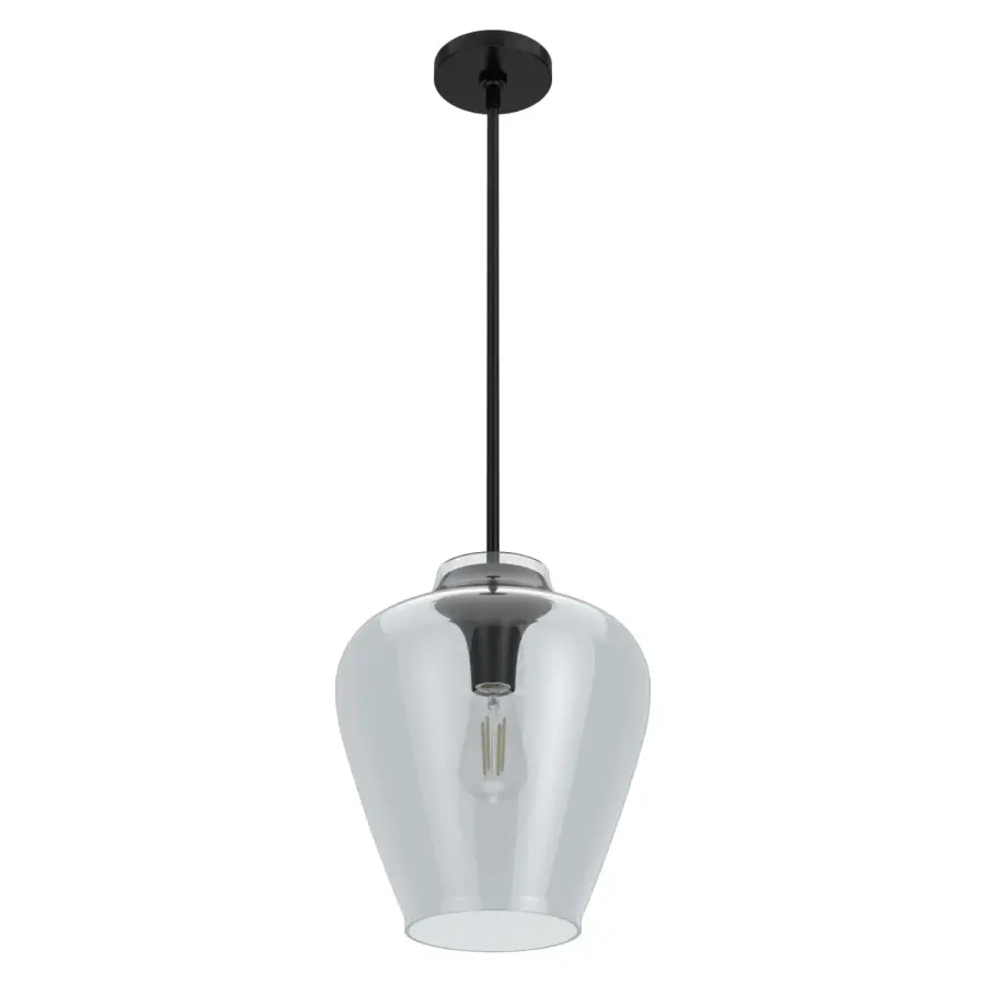 Vidria One Light Pendant in Matte Black - Image 8
