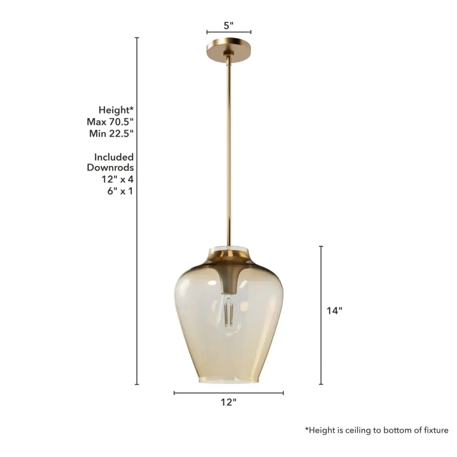 Vidria One Light Pendant in Brushed Nickel - Image 11