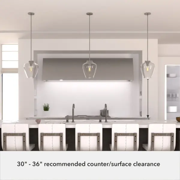 Vidria One Light Pendant in Brushed Nickel - Image 15