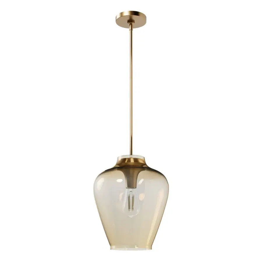 Vidria One Light Pendant in Brushed Nickel - Image 18