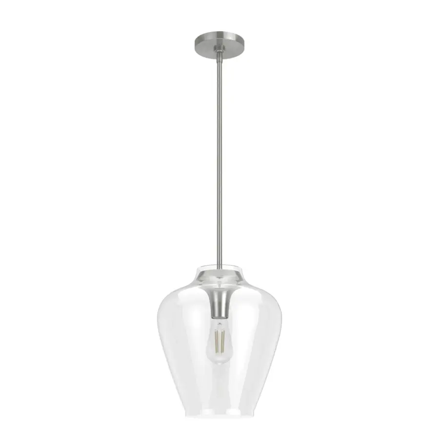 Vidria One Light Pendant in Brushed Nickel - Image 19