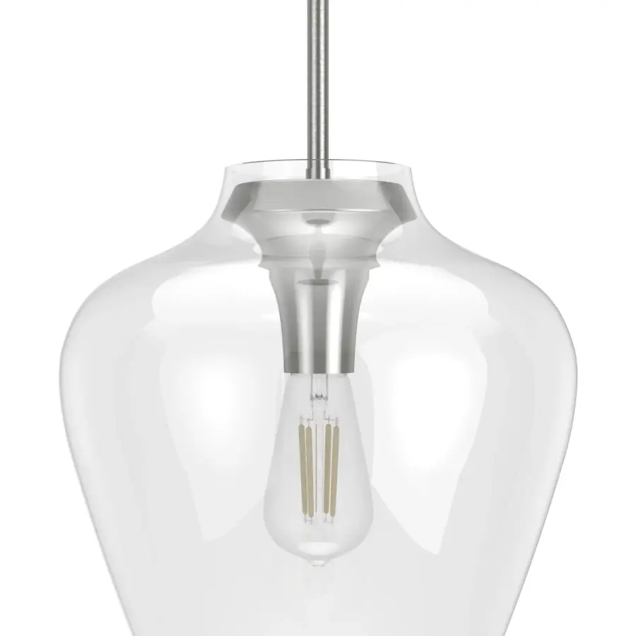 Vidria One Light Pendant in Brushed Nickel - Image 23