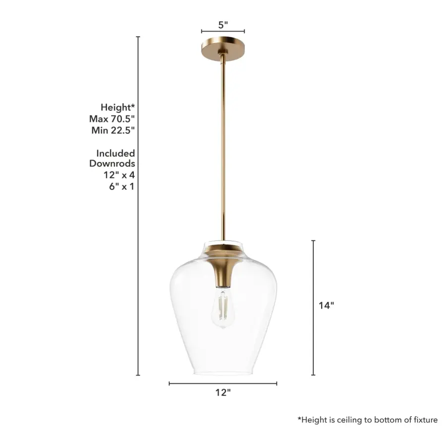 Vidria One Light Pendant in Brushed Nickel - Image 10