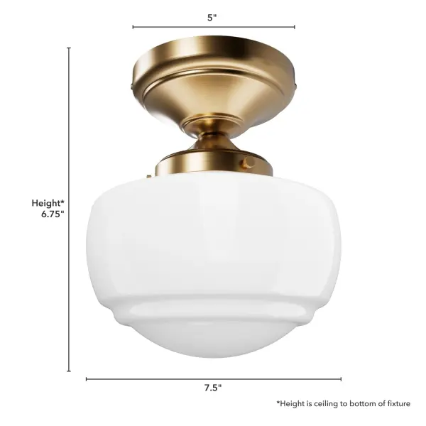 Saddle Creek One Light Flush Mount in Alturas Gold - Image 7