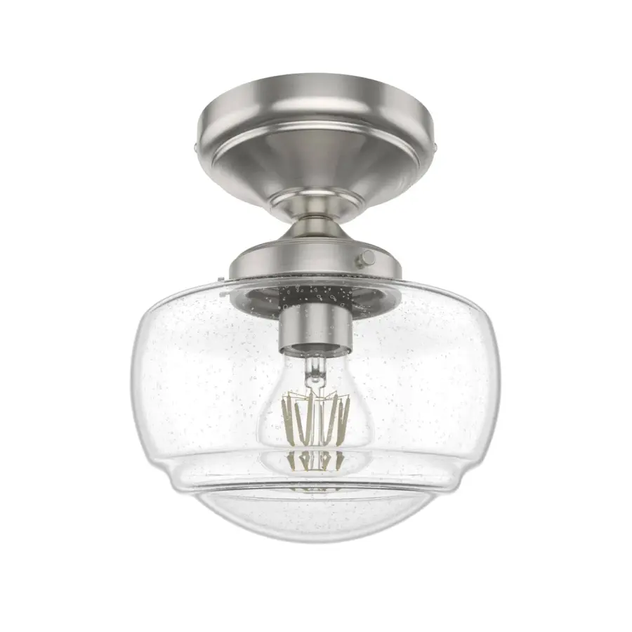 Saddle Creek One Light Semi-Flush Mount in Brushed Nickel - Image 8