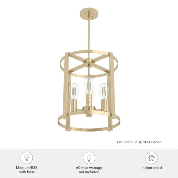 Astwood 4-Light Chandelier in Matte Black - Image 11