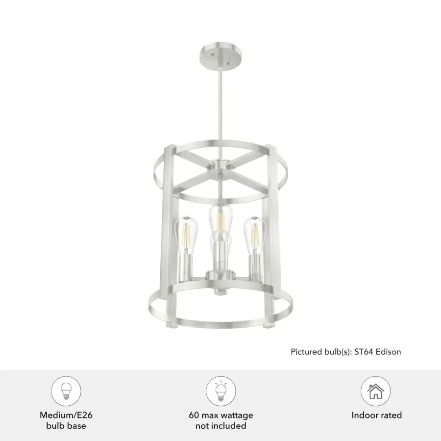 Astwood 4-Light Chandelier in Matte Black - Image 12