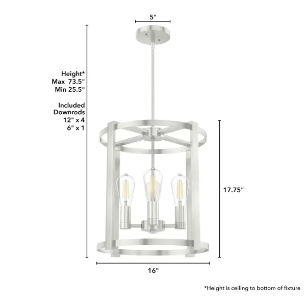 Astwood 4-Light Chandelier in Matte Black - Image 16