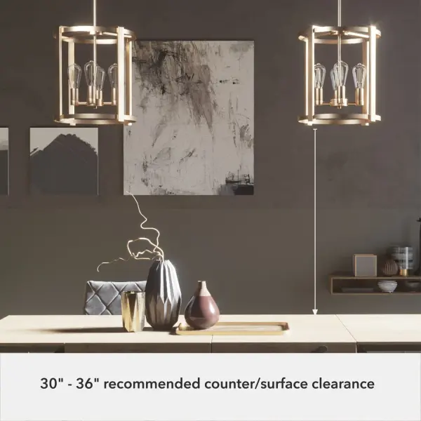 Astwood 4-Light Chandelier in Matte Black - Image 19