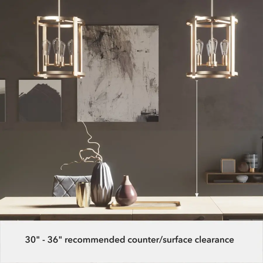 Astwood 4-Light Chandelier in Matte Black - Image 19