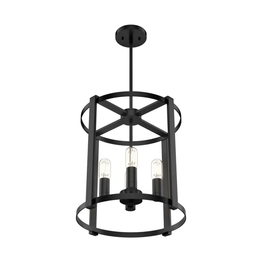 Astwood 4-Light Chandelier in Matte Black - Image 26