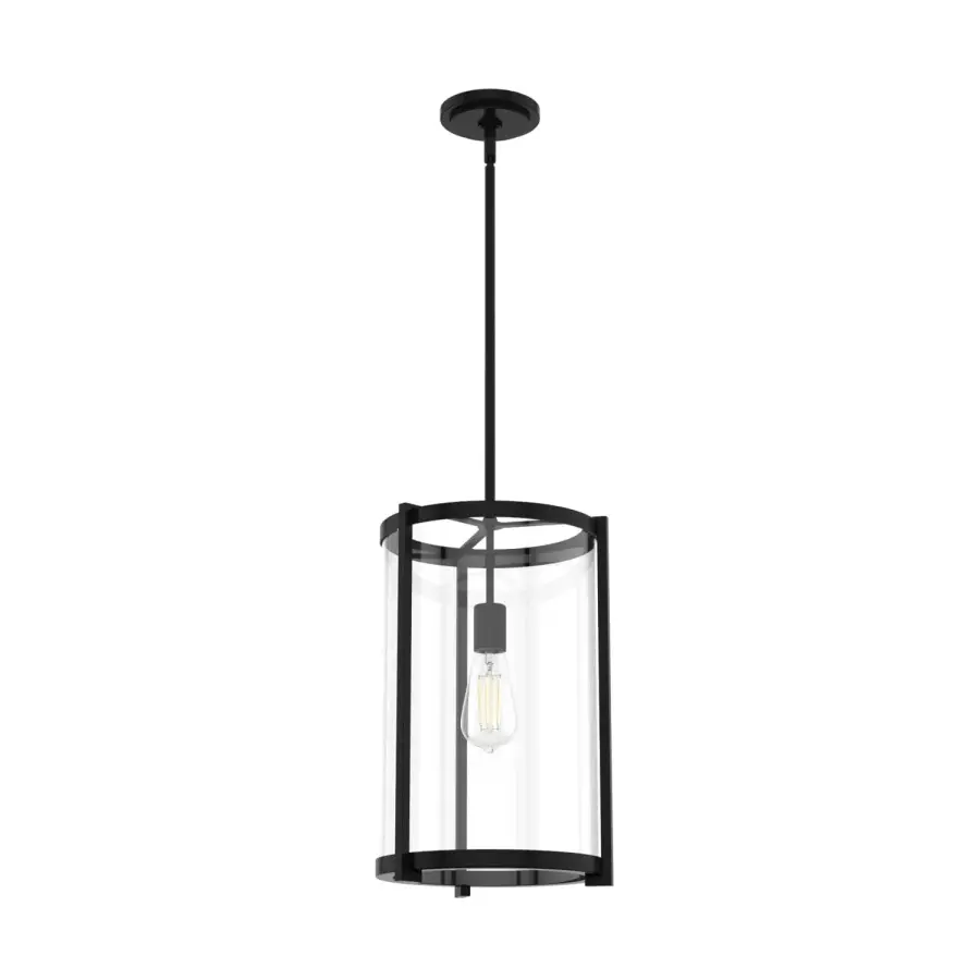 Astwood One Light Pendant in Matte Black - Image 1