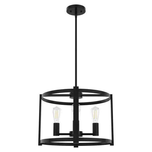 The Astwood 4-Light Chandelier strikes an elegant balance between vintage charm and contemporary simplicity. Its caged glass detailing and matte black finish create visual interest without overwhelming smaller spaces, making it a versatile choice for modern and transitional interiors.