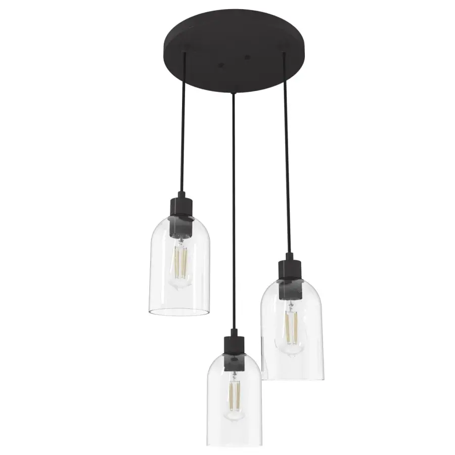 Lochemeade Three Light Pendant in Noble Bronze - Image 1
