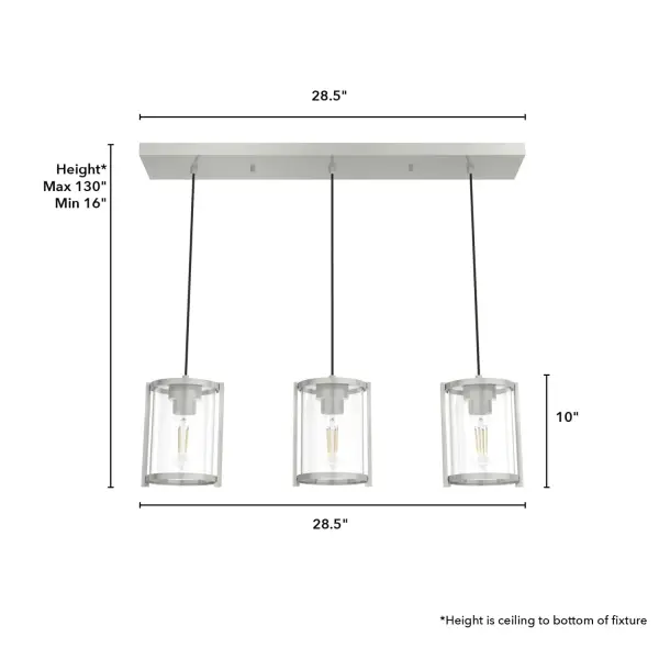 Astwood Three Light Linear Pendant in Alturas Gold - Image 11