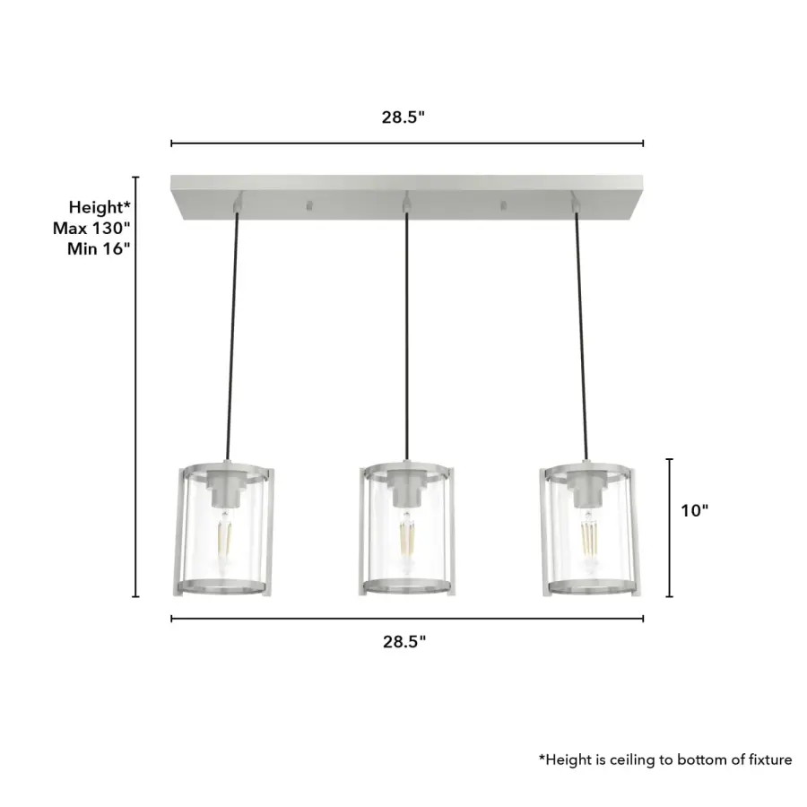Astwood Three Light Linear Pendant in Alturas Gold - Image 11