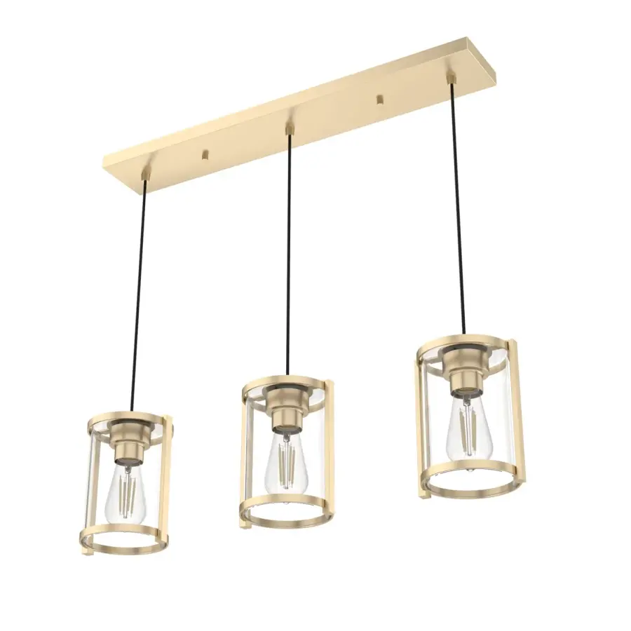 Astwood Three Light Linear Pendant in Alturas Gold - Image 20