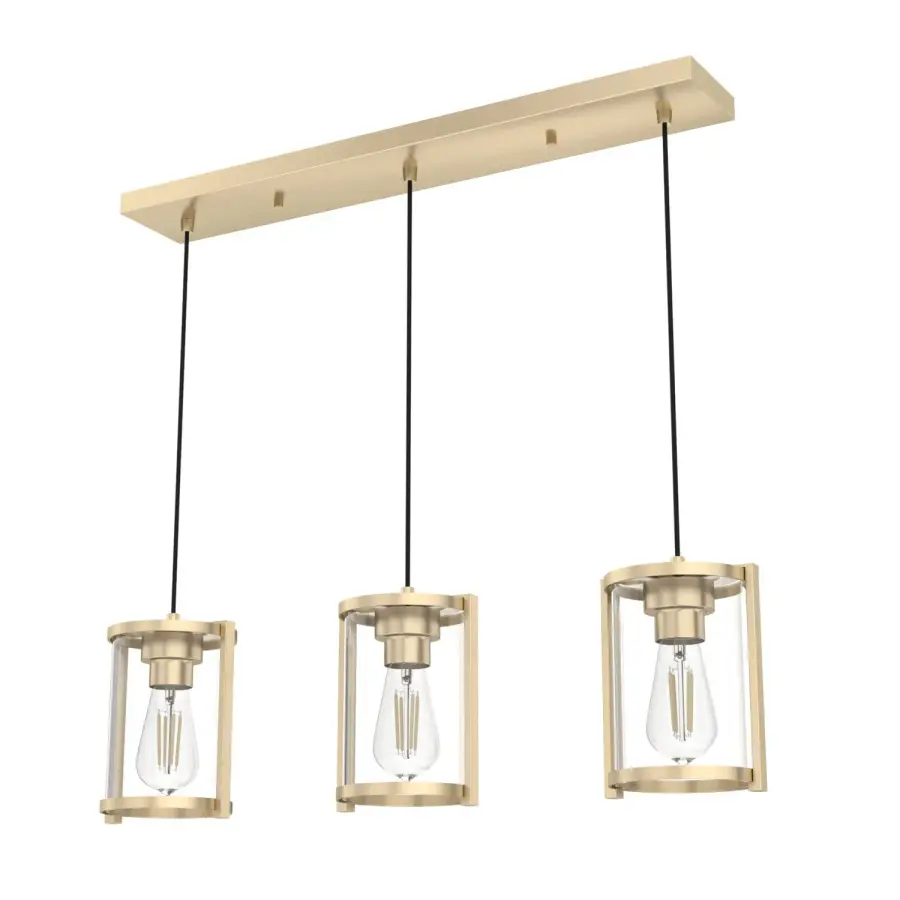 Astwood Three Light Linear Pendant in Brushed Nickel - Image 1