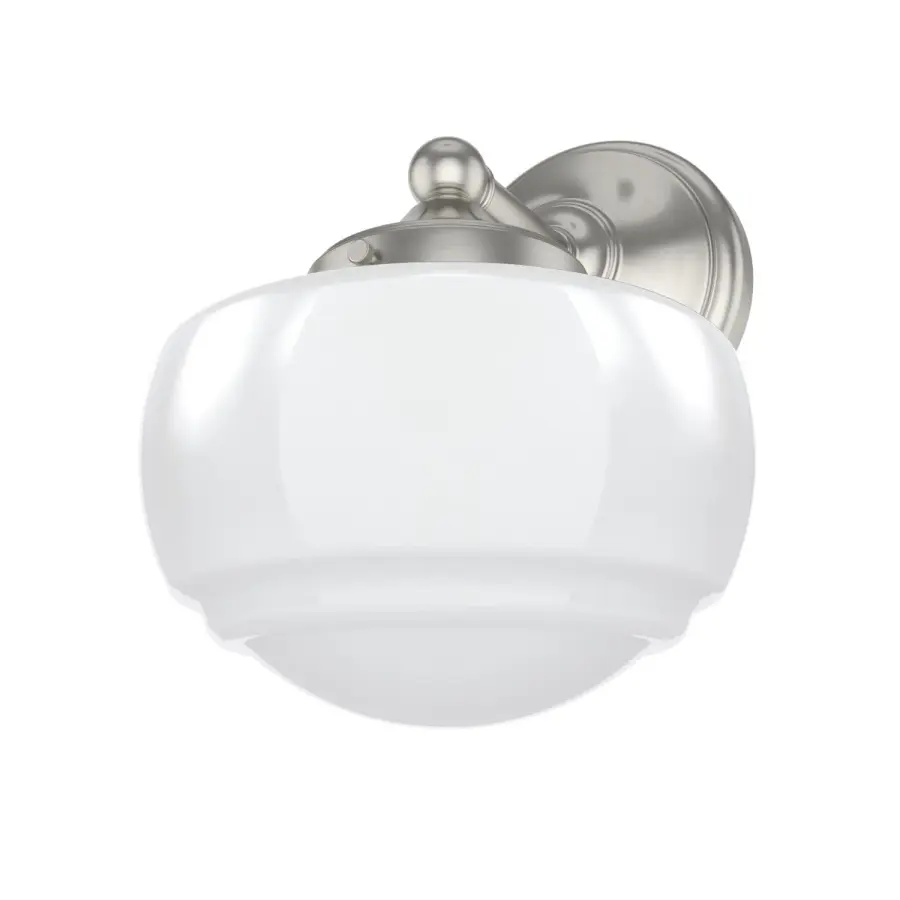 Saddle Creek One Light Wall Sconce in Brushed Nickel - Image 1