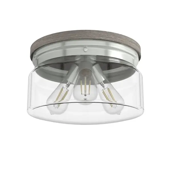 Devon Park Three Light Flush Mount in Brushed Nickel - Image 11
