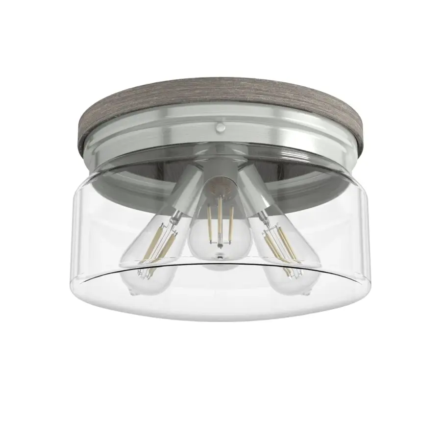 Devon Park Three Light Flush Mount in Brushed Nickel - Image 11