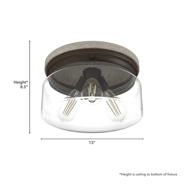 Devon Park Three Light Flush Mount in Brushed Nickel - Image 7