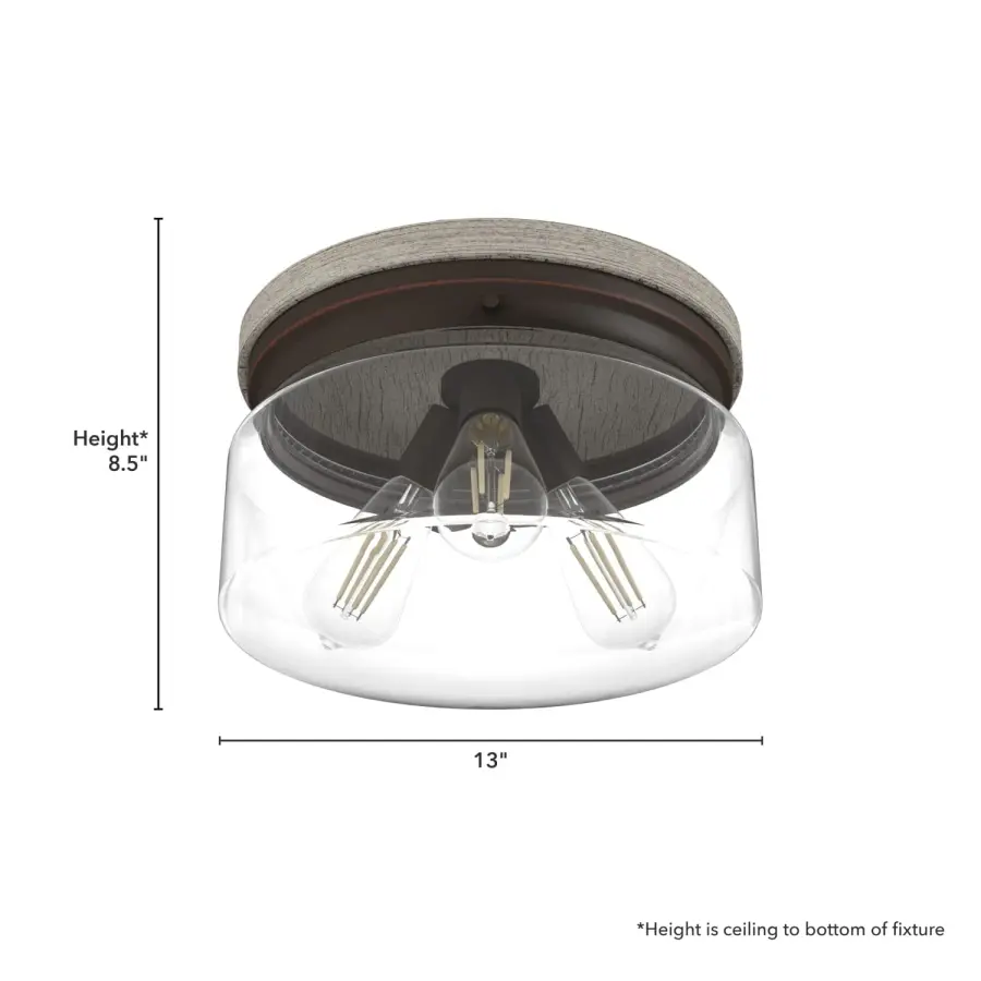 Devon Park Three Light Flush Mount in Brushed Nickel - Image 7
